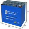Max Battery YB16CL-B GEL -12 Volt 19 AH, GEL Type, 250 CCA, Rechargeable Maintenance Free SLA AGM Motorcycle Battery