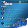 Max Battery YB12A-A GEL -12 Volt 12 AH, 165 CCA, GEL Type, Rechargeable Maintenance Free SLA AGM Motorcycle Battery