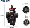 NIBBI 26mm 150cc Carburetor with Jets for 4 Stroke Engines Electric Choke Motorcycle Scooter, Fit YAMAHA KAWASAKI SUZUKI Apollo Dirt Bike Mini Bike SSR TTR KYMCO SYM TAOTAO GY6 Scooter Moped