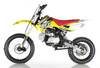 APOLLO DB-X18 125cc RFZ 125cc RACING Dirt Bike, 4 stroke, Single Cylinder - Fully Assembled and Tested - Yellow
