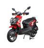 Vitacci ZUMA 50CC Scooter, 49.9cc CVT, Electric/Kick - Fully Assembled and Tested - Red