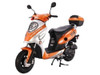 TAOTAO VIP-50 GAS AUTOMATIC SCOOTER MOPED ELECTRIC WITH KEYS, KICK START BACK UP SCOOTER - Orange