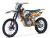 TrailMaster Dirt Bike TM33 Full Size Offroad 250 Electric and Kick Start, 5 Gear Manual Clutch - ORANGE