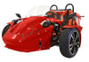 Massimo E-Spider 72V Trike, powerful 3000w Mid-Drive Motor With Lithium Battery - Red