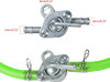 HOLATO Gas Fuel Line Hose Clamps Fuel Filters with Inline Shut Off Valve Petcock Set for 50cc 70cc 90cc 110cc 125cc 150cc Taotao Coolster Apollo Baja ATV Four Wheeler Moped Dirt Pit Bike Go Kart Green