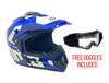 Model 31 Off-Road MMG Helmet - DOT Approved (Free Goggles Included)