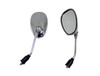 MMG Mirror Set, Retro Style - Chrome - 8mm Right Thread