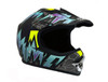 OFF Road MMG Youth Helmet. Model Motocross. Color: Matte Black/Blue. - (DOT APPROVED)