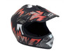 Off Road MMG Youth Motocross Helmet - Matte Black/Red (DOT Approved)