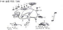 Lifan KP200 Fuel tank combination