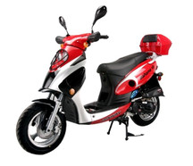 Vitacci BAHAMA 50cc (QT-6) Scooter, 4 Stroke, Air-Forced Cool, Single Cylinder - Fully Assembled and Tested - Red