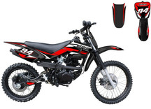 RPS DB-Viper 150CC Dirt Bike, 4 Stroke Displacement, Air Cooling - Red