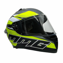 Full Face MMG Helmet. Model Bolt. Color: Matte Black/Neon Yellow. Size: XL. *DOT APPROVED*