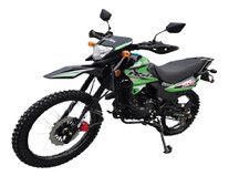 New Roketa DB-49 250 Dirt Bike, 4-Stroke, Single Cylinder, Electric and kick - Green