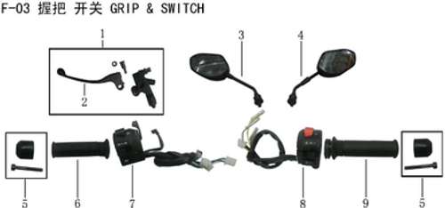 Lifan KP200 Throttle grip combination(Image #09)