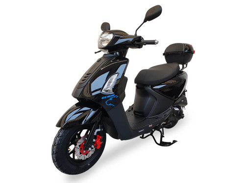 2025 Model Ice Bear JAX PMZ50-3 50cc GY6 Scooter LED Lights, USB Port, 10" Alloy Wheels, EPA Approved