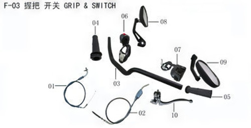 Lifan Kpm 200 Clutch handle combination (Image #10)