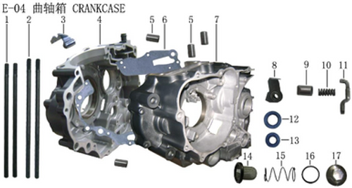 Lifan KP200 crankcase gasket(Image #06) Lifan KP200 crankcase gasket(Image #06)