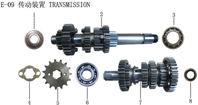 Lifan KP200 Output sprocket fixing plate (Image #04)