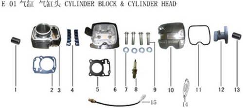 Lifan Kp Mini Cylinder Block Combination(Image #03)