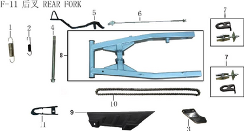 Lifan X-Pect 200 Rear Brake Lever Combination (Image #06)