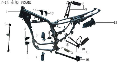 Lifan X-Pect 200 Main Bracket Return Spring(Image #15)