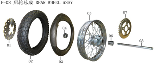 Lifan Kpx250 Rear Wheel Right Bushing(Image #04)