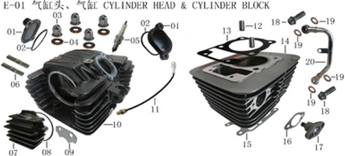 Lifan Kpx250 cylinder head gasket(Image #04)