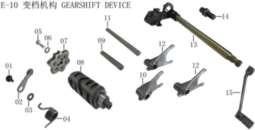Lifan Kpx250 shift fork(Image #10)