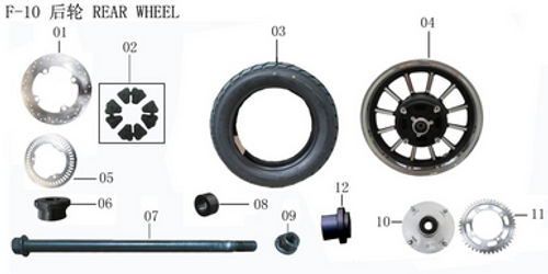 Lifan Lf250-D Rear Wheel Right Bushing(Image #08) Lifan Lf250-D Rear Wheel Right Bushing(Image #08)