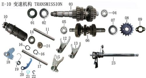 Lifan Lycan shift Fork Shaft Ii(Image #17)