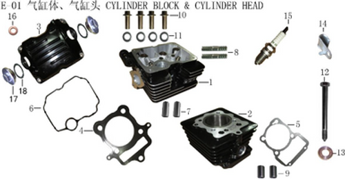 Lifan X-Pect Engine Cylinder Head Cover Oil Passage Gasket (Image #16)