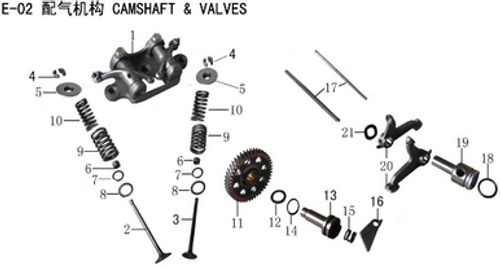 Lifan X-Pect Engine Lower Rocker Arm Wave Washer (Image #21)