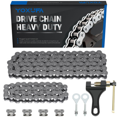 best chain for coleman mini bike Ct200u Ct200u-ex Bt200x Front and Rear Drive Chains and Chain Adjuste Accessories (#420 Chain 90 Link) : Automotive Safe transportation with reliable package Ran&Rode Drive Chain for Coleman