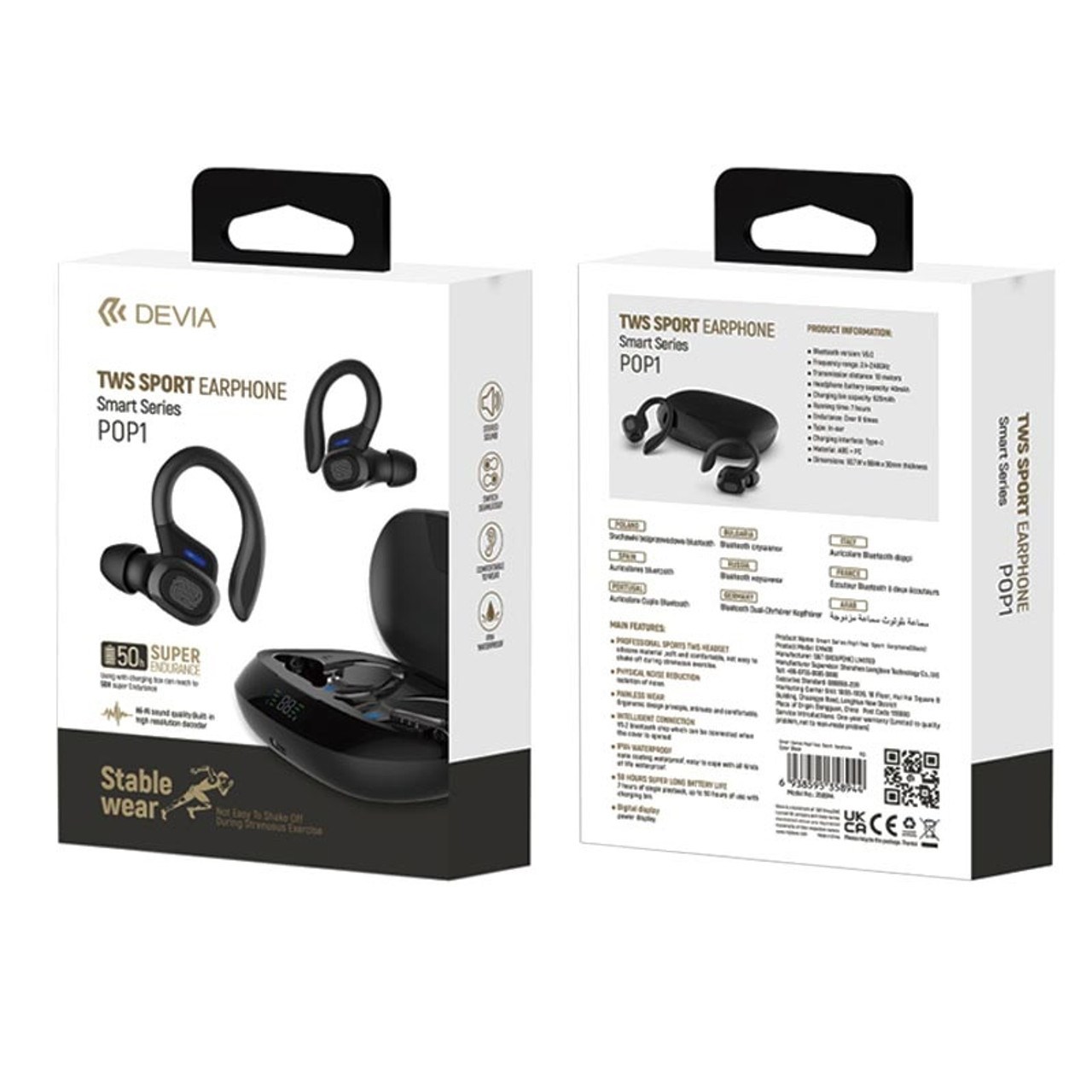 Devia Smart Series Pop1 TWS Sport Earphone | Devia Canada