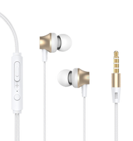 Metal In-ear Wired Earphone with Remote and Mic - New |  Devia Canada