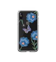 iPhone XS Max Blossom Crystal Case Blue iPhone XS Max Blossom Crystal Case Blue