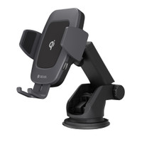 Devia Navigation Magnetic Stand Car Auto Clamping 360 Degree Full Rotation Fast Wireless Charger 10W/7.5W