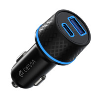 Devia Extreme Speed Series Power Plug Adapter PD+QC Quick Car Charger Fast Charging Dual Socket USB + Type C 52.5W Devia Extreme Speed Series Power Plug Adapter PD+QC Quick Car Charger Fast Charging Dual Socket USB + Type C 52.5W