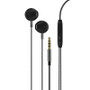 Metal In-ear Wired Earphone with Remote and Mic - Black