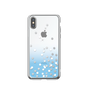 Polka Crystal Case, iPhone X/XS Designer stylish case Blue