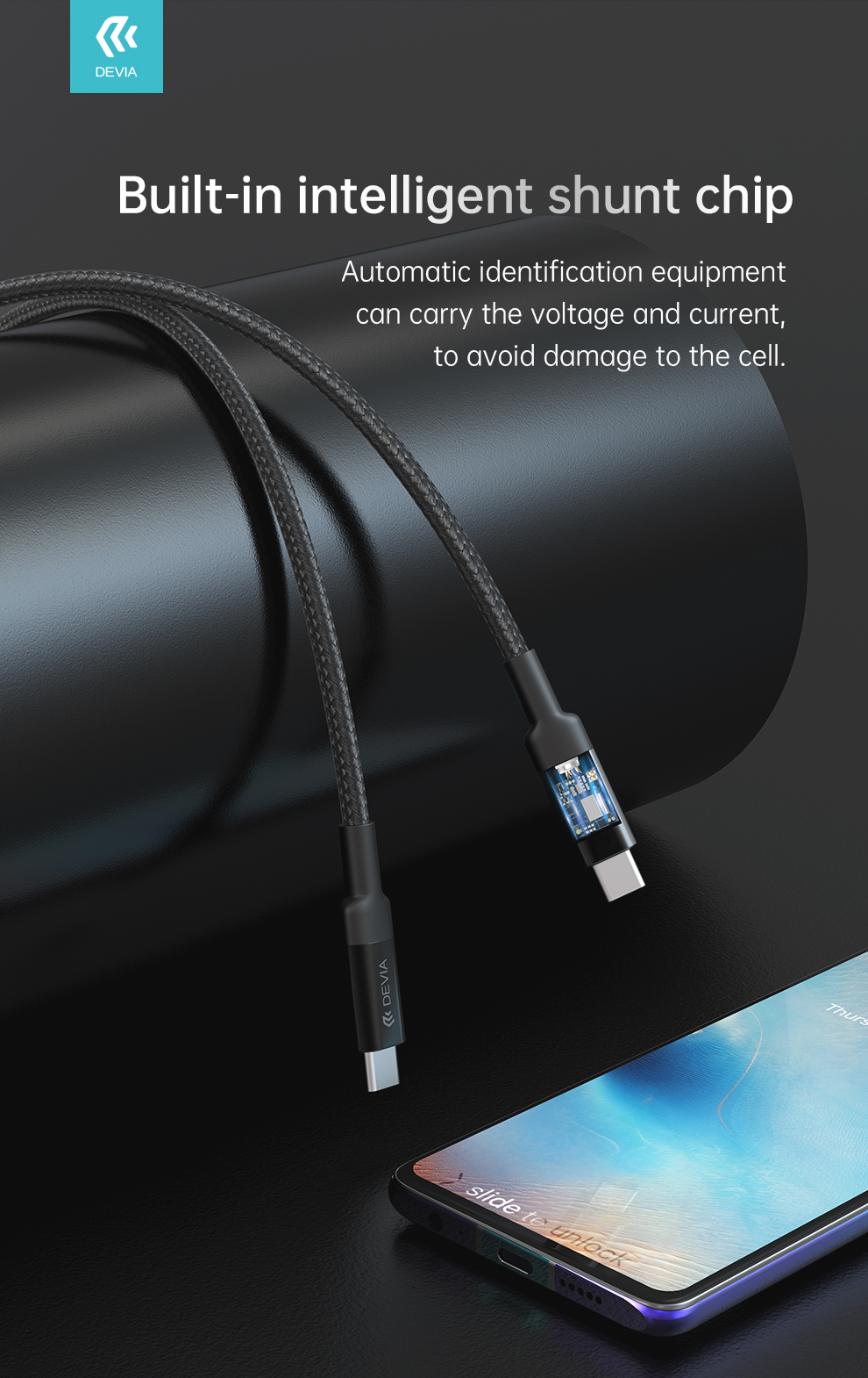 Devia Extreme Speed Series Data Sync and PD Cable (100W, 1.5M, 5A)