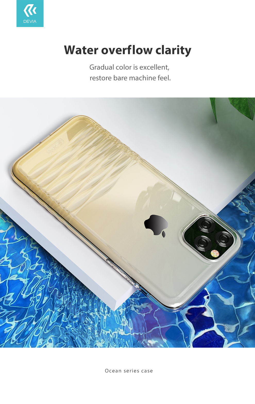 iPhone 11 Pro Max Ocean Series Case, Slim, full protection and grip friendly with long lasting clarity resistant to yellowing.