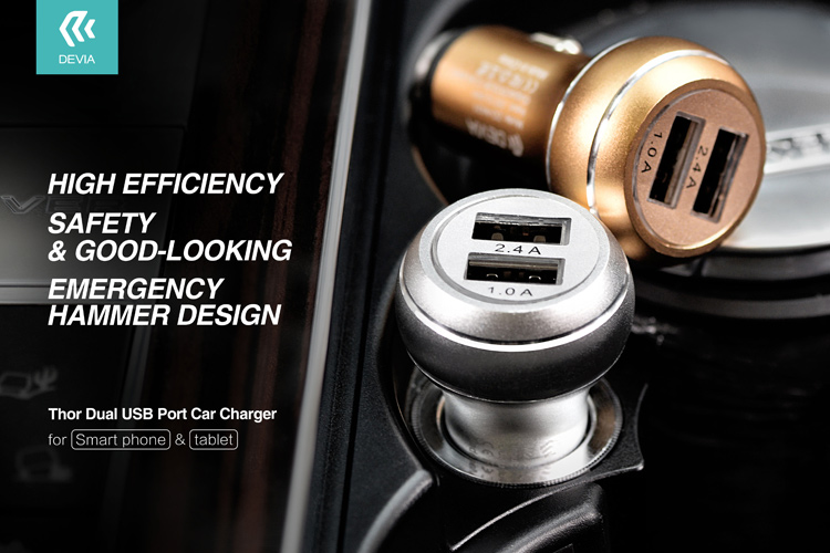 DEVIA Thor Dual USB Port Car Charger