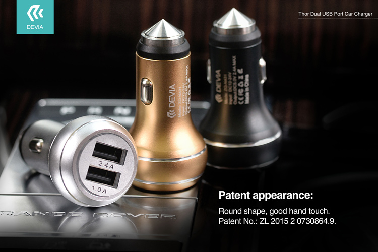 DEVIA Thor Dual USB Port Car Charger