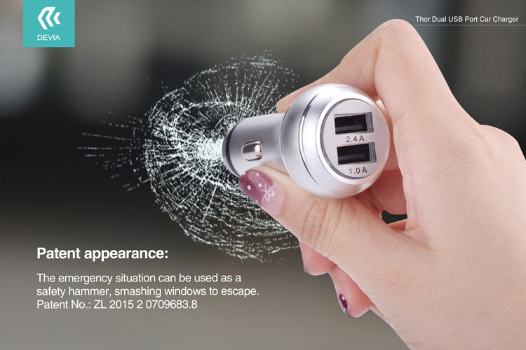 DEVIA Thor Dual USB Port Car Charger