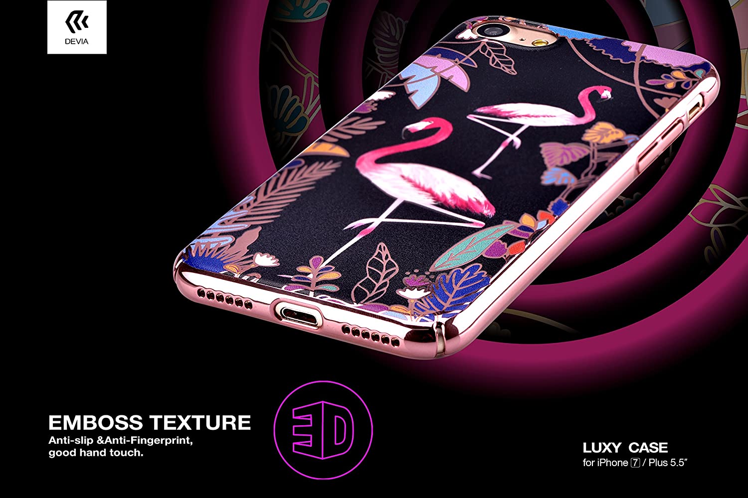 iPhone 7 8 Luxy Case, hard Coating makes it anti scratch, anti-finger print, flexible and easy to Put on and off. It Fully Covers Phone Edges to Protect Screen.