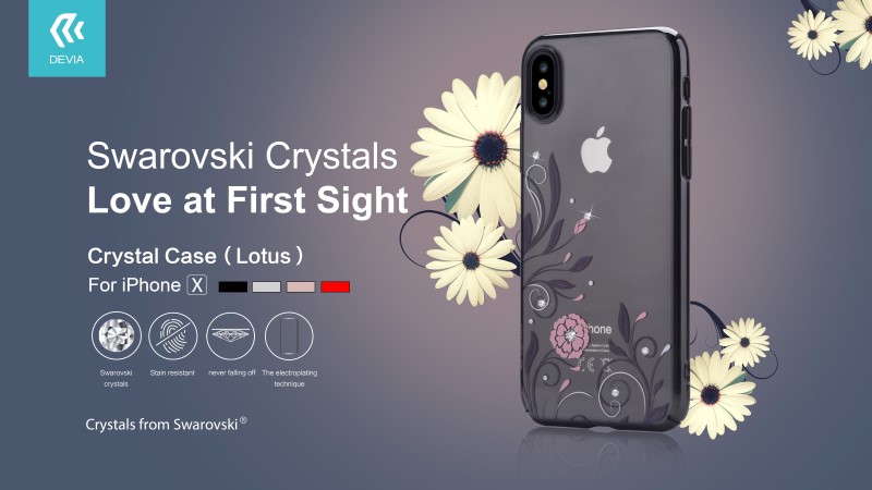 iPhone X/XS - Crystal Petunia case