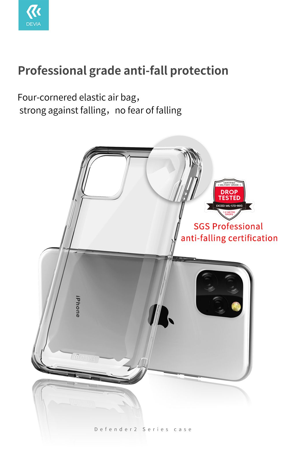 Devia Defender 2 Series Case for iPhone 11, iPhone 11 Pro and iPhone 11 Pro Max