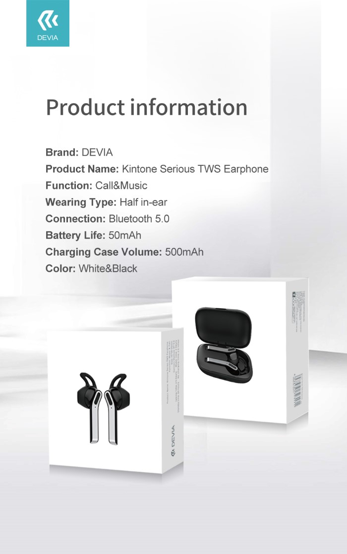 Compre Serie de Devia Kintone Hifi Bluetooth Auriculares